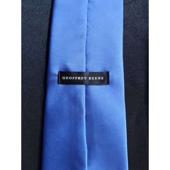 Geoffrey Beene Mens Blue Polyester Necktie - Picture 2 of 10
